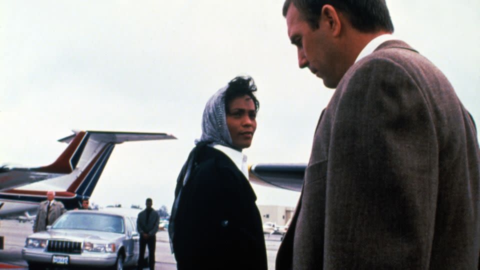 Whitney Houston and Kevin Costner in "The Bodyguard." - Warner Bros/Everett Collection