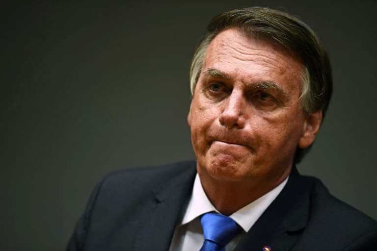 Le président brésilien Jair Bolsonaro, le 22 octobre 2021 à Brasilia - EVARISTO SA © 2019 AFP