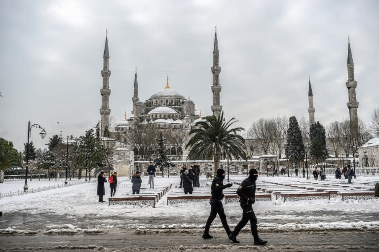 Heavy snowstorms reached Turkey over the weekend, paralysing its biggest city Istanbul where almost 65 centimetres (25 inches) of snow fell