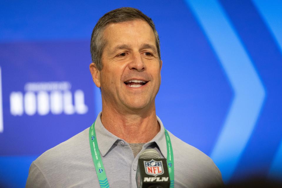 Baltimore Ravens head coach John Harbaugh is launching new nonprofit organization he founded called the Harbaugh Coaching Academy.