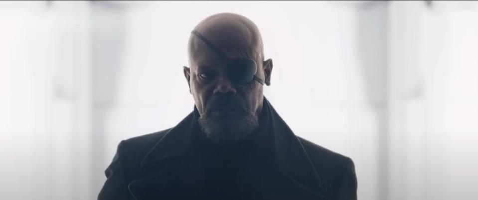 secret invasion trailer still showing samuel l jackson as nick fury