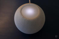 Apple HomePod mini review photos.