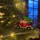 Anstead decorated his Christmas tree with the help of son Hudson in December 2021. Amid the photos of his little helper putting the tree topper on, the TV personality revealed a special ornament he had made for his and Zellweger's first Christmas together. The custom ornament showed the couple driving in a car together, each wearing hats with their names written on them. There was also a tree on the top of the car that said, "Laguna Beach," which is where Anstead lives.