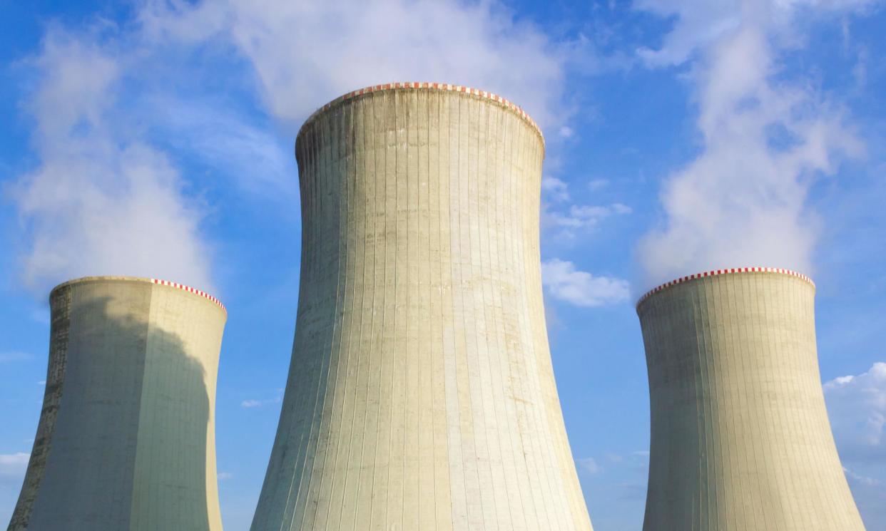 <span>Cooling towers at a nuclear power plant. The Investor Group on Climate Change survey found a rebound in confidence in Australia’s climate policy.</span><span>Photograph: Martin Muransky/Alamy</span>