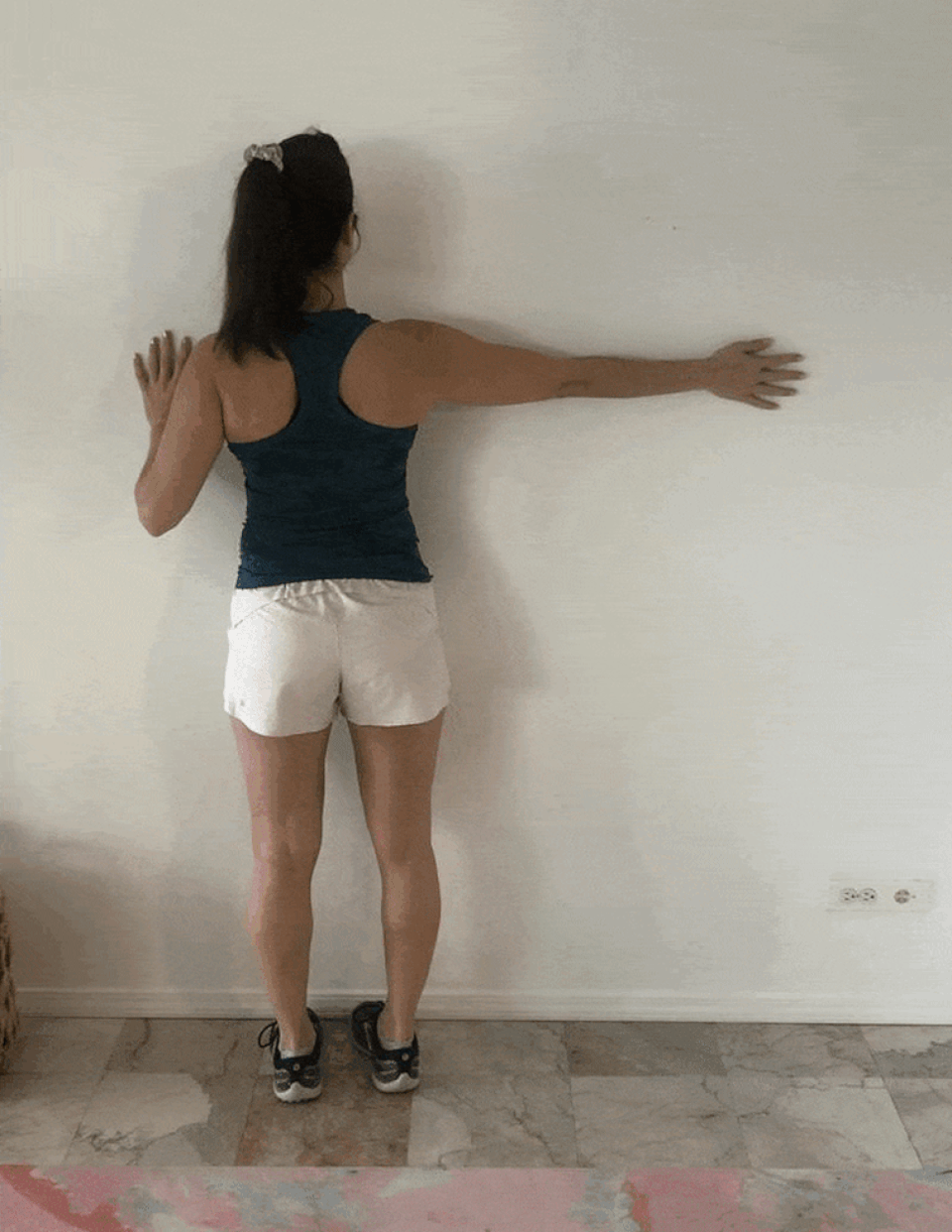 chest exercises Wall chest stretch