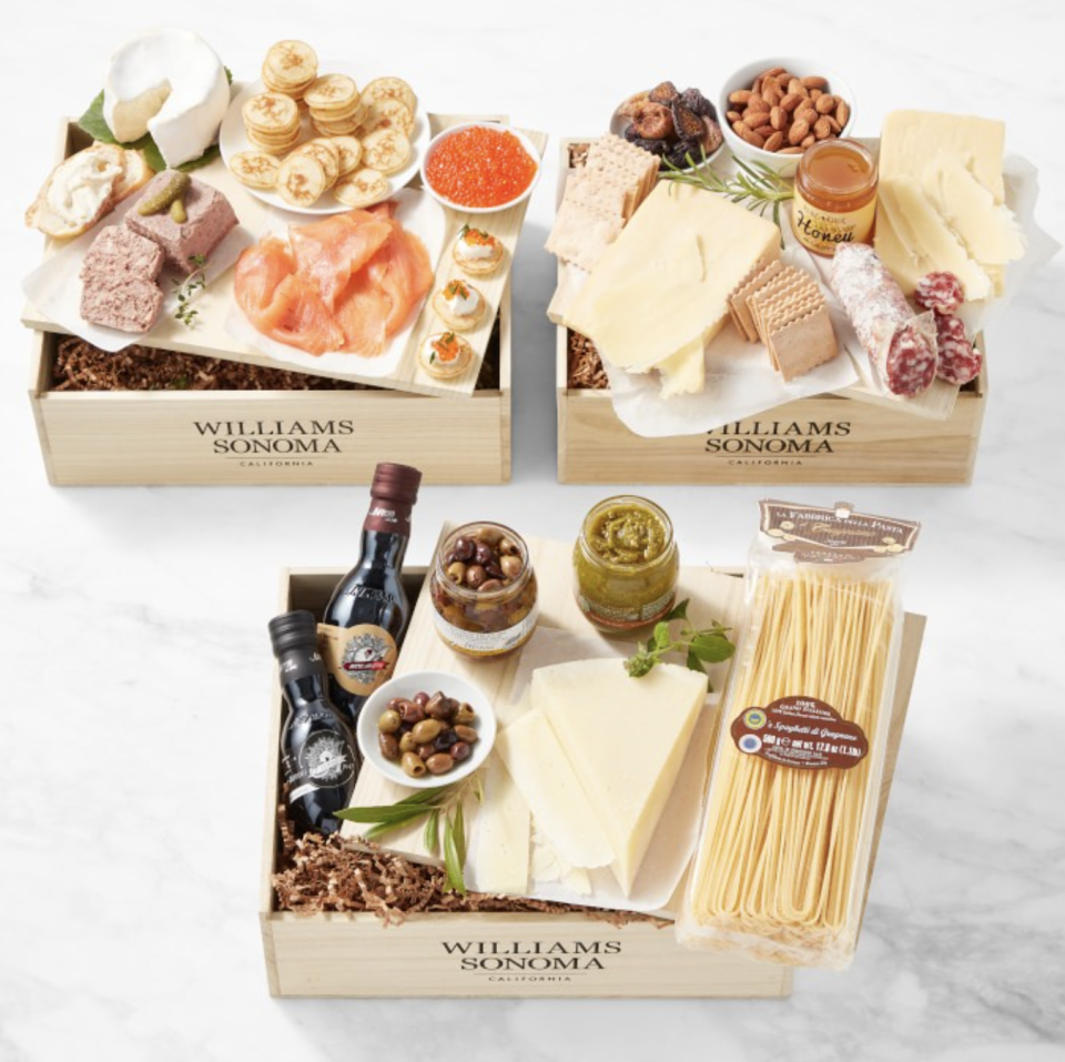 <p><a href="https://go.redirectingat.com?id=74968X1596630&url=https%3A%2F%2Fwww.williams-sonoma.com%2Fproducts%2F3-months-of-luxury-food-crates-subscription%2F%3FcatalogId%3D79%26sku%3D1680075%26cm_ven%3DPLA%26cm_cat%3DGoogle%26cm_pla%3DFood%2B%253E%2BCheese%2B%2526%2BCharcuterie%26region_id%3D669950%26cm_ite%3D1680075_14571727833%26gclid%3DCjwKCAjw0dKXBhBPEiwA2bmObURmzWVfCZkK0TgspY4ER7GUBySTMx5Fw2ICq1QWUxotBOJ6I0PSaxoCKU4QAvD_BwE&sref=https%3A%2F%2Fwww.harpersbazaar.com%2Ffashion%2Ftrends%2Fg25047818%2Fbest-subscription-boxes-for-women%2F" rel="nofollow noopener" target="_blank" data-ylk="slk:Shop Now;elm:context_link;itc:0;sec:content-canvas" class="link ">Shop Now</a></p><p>Three Months of Luxury Food Crates Subscription</p><p>$350.00</p><span class="copyright">Williams Sonoma</span>