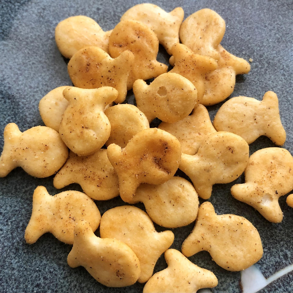 Old Bay Goldfish crackers look pretty happy to be here. (Heather Martin)