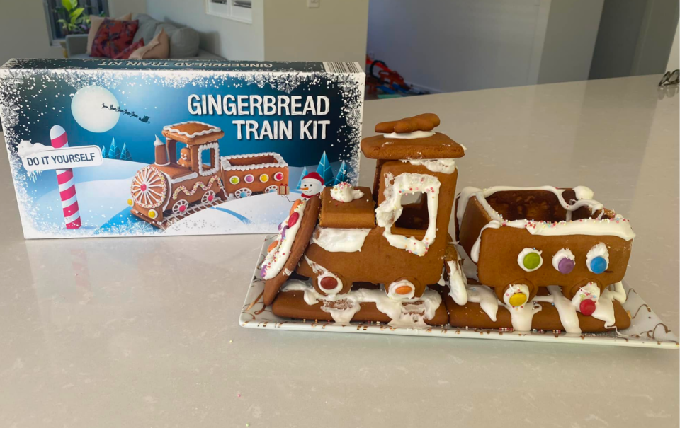 Gingerbread train cooking fail