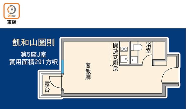 凱和山圖則第5座J室<br>，實用面積291方呎