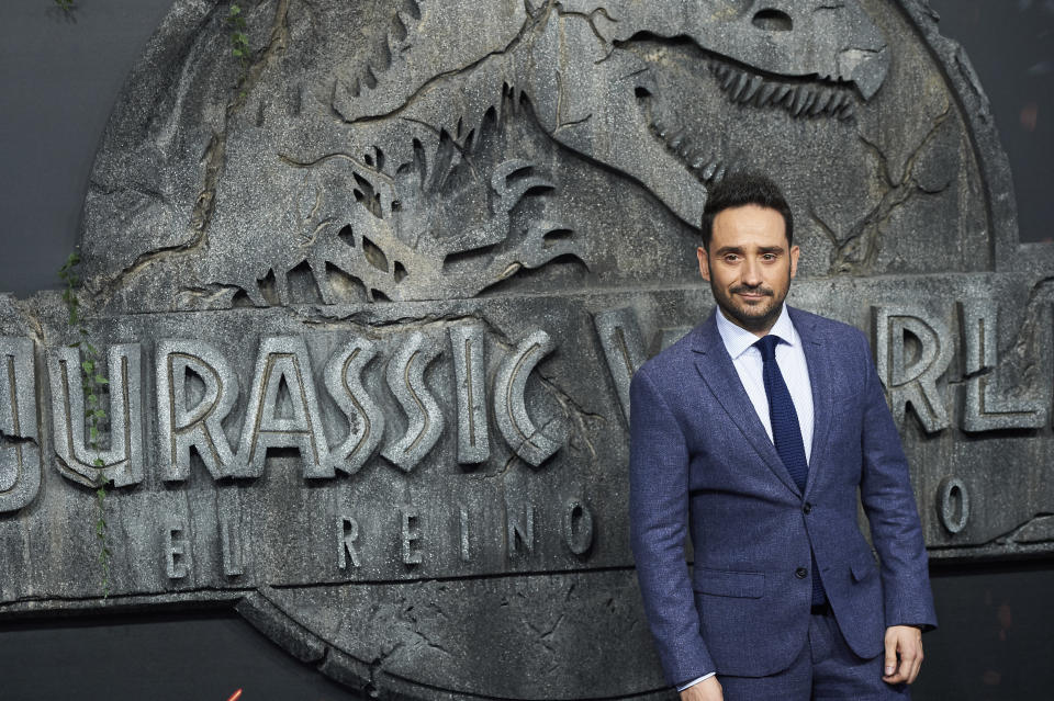 MADRID, SPAIN-May 21: J.A. Bayona attends 'Jurassic World: Fallen Kingdom' World Premiere at WiZink Center on May 21, 2018 in Madrid, Spain. May21, 2018. Credit: Jimmy Olsen/Media Punch ***NO SPAIN*** /IPX