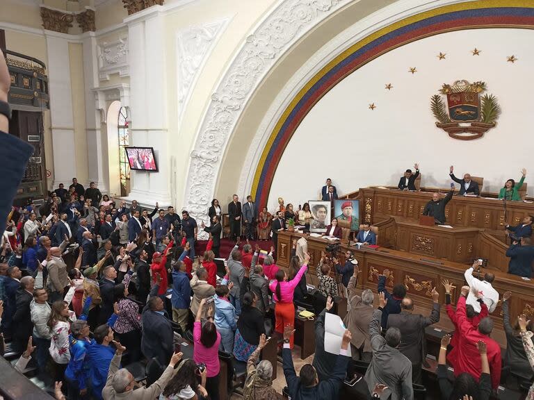 21/03/2024 Imagem de arquivo do Parlamento da Venezuela em votação POLÍTICA ASSEMBLÉIA NACIONAL DA VENEZUELA