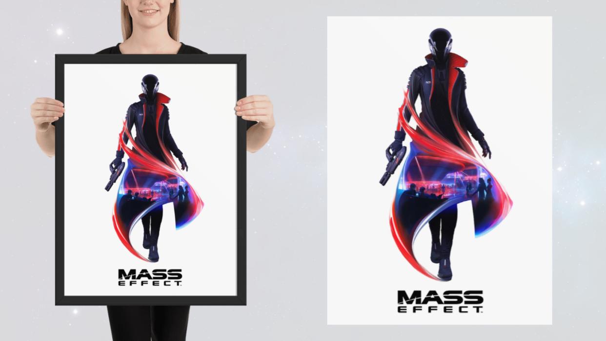  A poster of the teaser image for the upcoming Mass Effect sequel. 