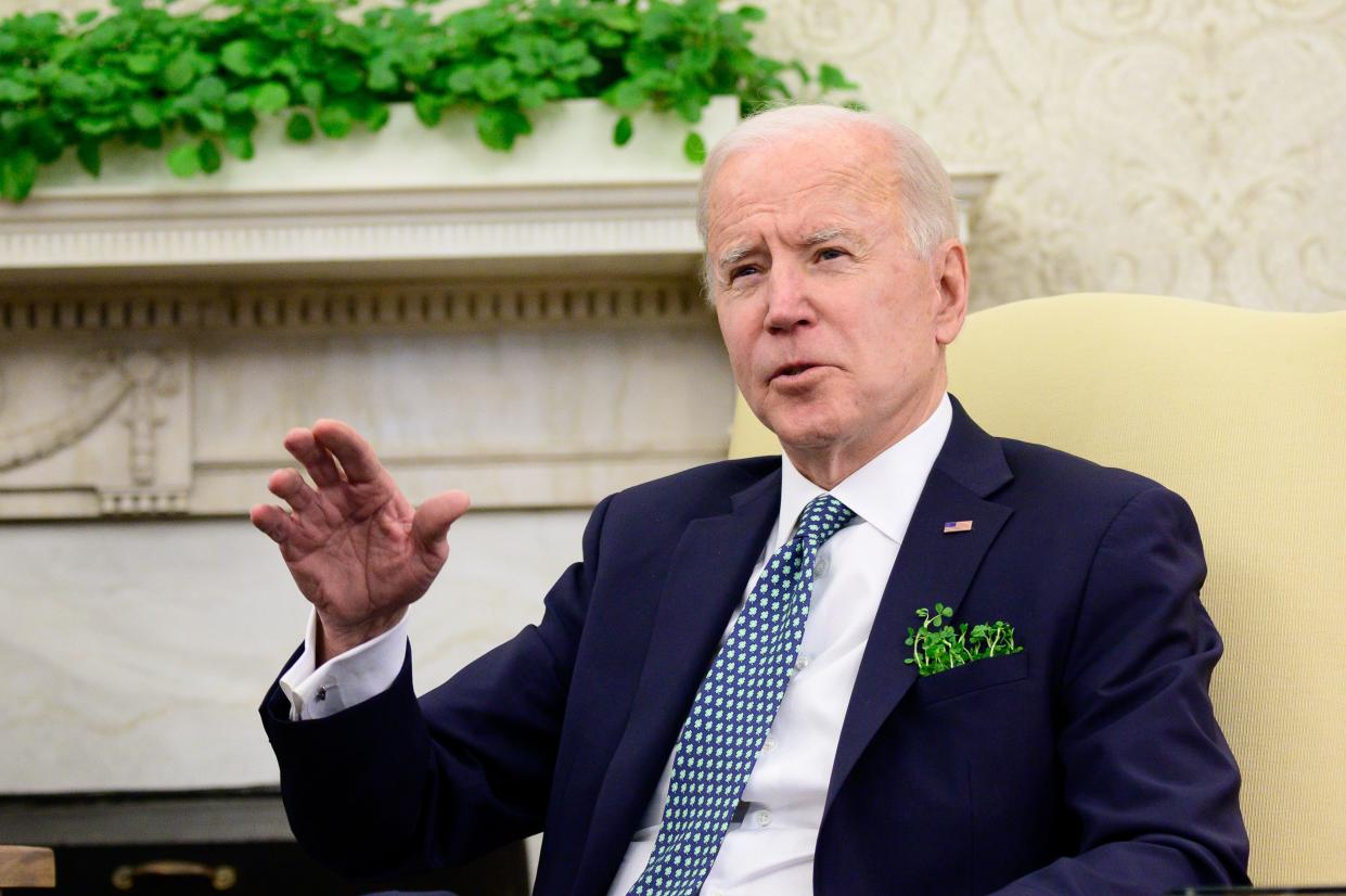 "We have never that I’m aware of, when we have an alliance with a country, gone to the acting head of state and punished that person," President Joe Biden said.