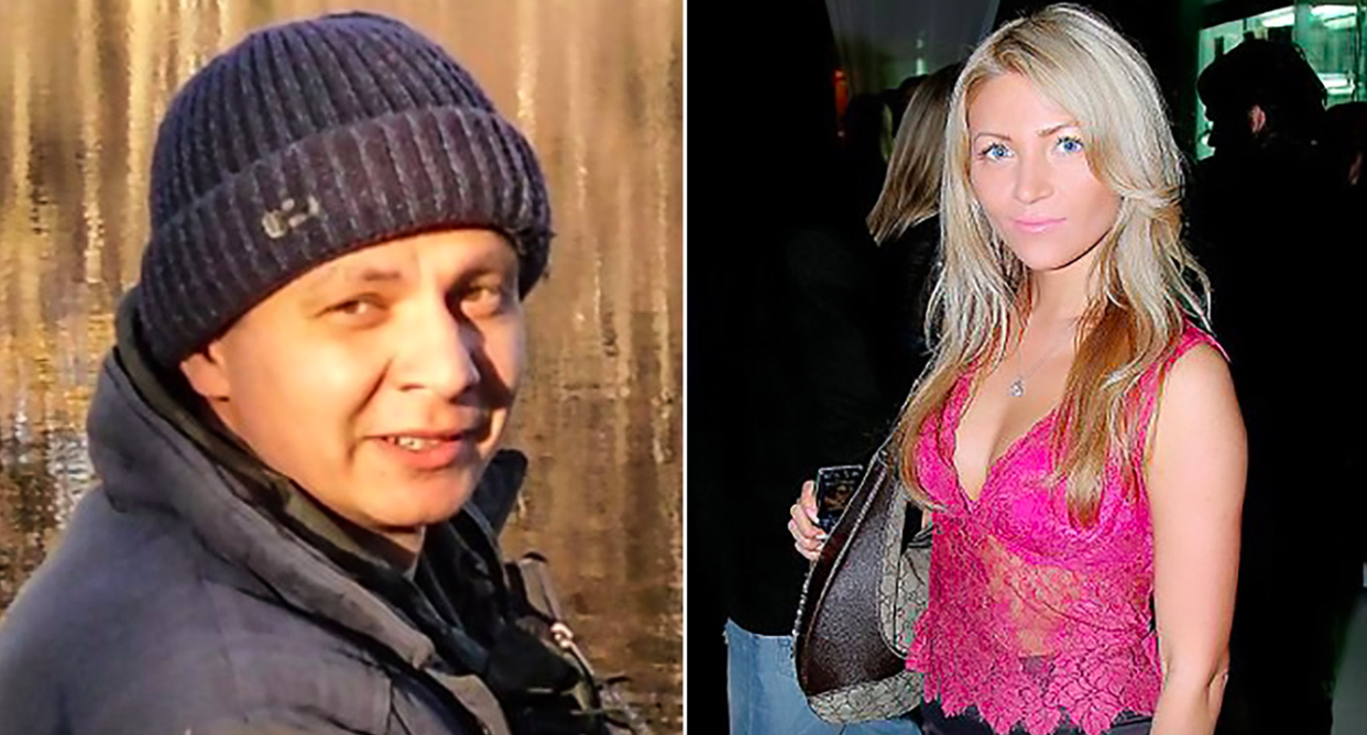 <em>Morgue technician ‘Alexander’ (l) had sex with the corpse of murdered reality star Oksana Aplekaeva (CEN)</em>