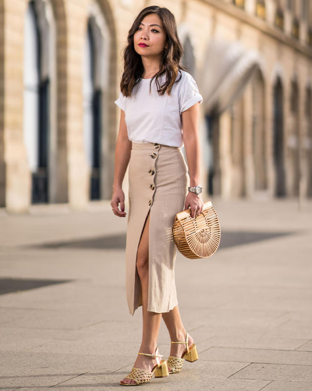 Buy Marks & Spencer Cotton Mix Plain Shoulder Strap Cami Top - Nude online