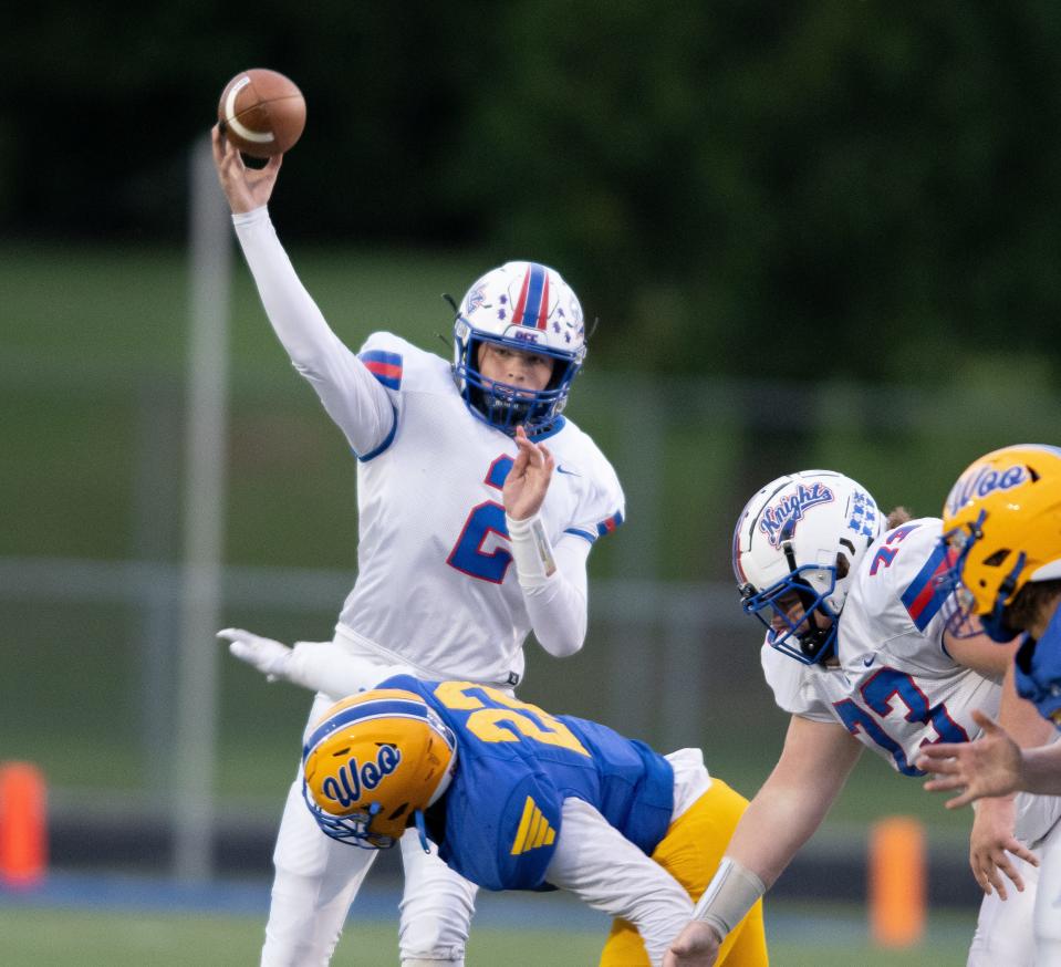 Mason Wolfe fires touchdown pass for West Holmes.