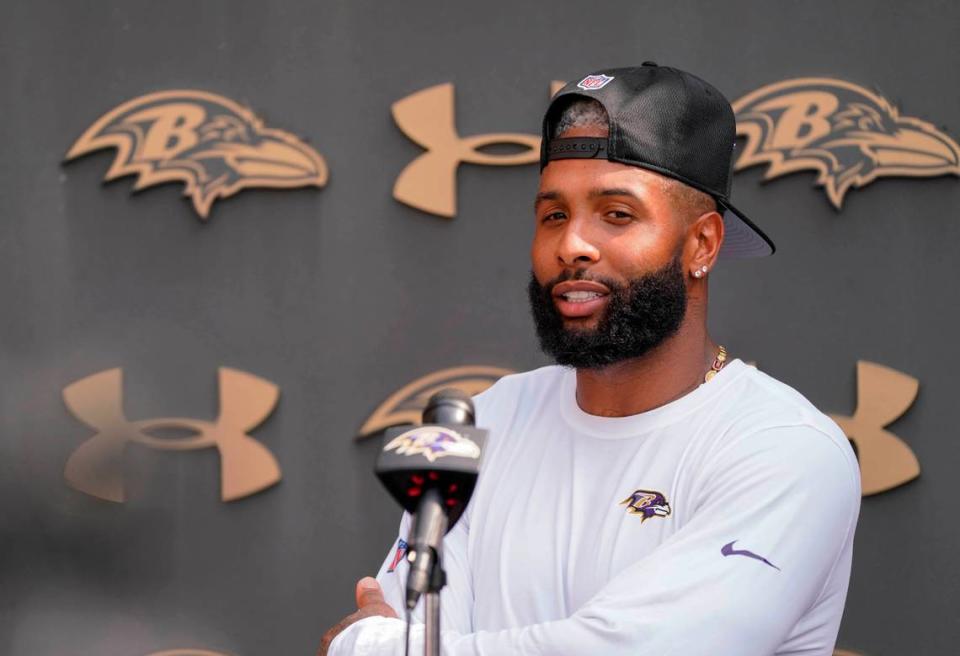 Wide receiver Odell Beckham Jr. is now with the Baltimore Ravens