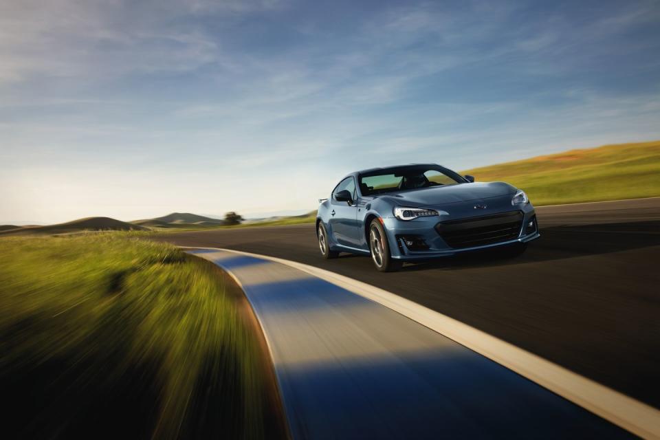<p>Despite enthusiasts' cries for more horsepower, Subaru and Toyota continue to offer <a href="https://www.caranddriver.com/subaru/brz" rel="nofollow noopener" target="_blank" data-ylk="slk:the BRZ;elm:context_link;itc:0;sec:content-canvas" class="link ">the BRZ</a> and <a href="https://www.caranddriver.com/toyota/86" rel="nofollow noopener" target="_blank" data-ylk="slk:86;elm:context_link;itc:0;sec:content-canvas" class="link ">86</a> exclusively with a 205-hp naturally aspirated boxer four. Despite the car's lack of power, it's still a joy to toss around corners and take to the track. <a href="https://www.ebay.com/itm/2013-Subaru-BRZ-Limited/273898088334" rel="nofollow noopener" target="_blank" data-ylk="slk:Here's one;elm:context_link;itc:0;sec:content-canvas" class="link ">Here's one</a> painted in black on eBay right now. </p>