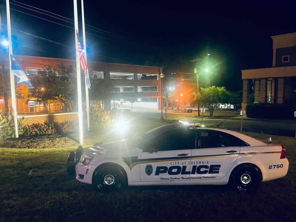 The Columbia Police Department memorialized Master Police Officer Tyrell Owens Riley after he died. Columbia Police Department
