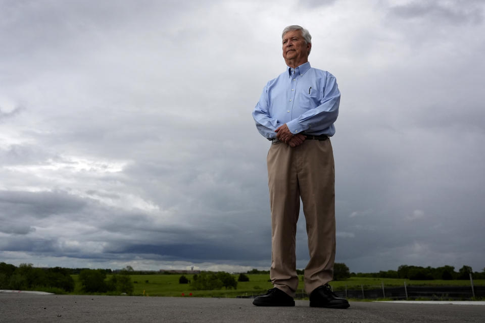 Whistleblower Robert Kroutil poses for a photo Monday, May 13, 2024, in Olathe, Kan. Kroutil, who worked supporting an EPA program to collect aerial data, is questioning the agency's efforts to collect data with a specialized airplane after a 2023 train derailment in East Palestine, Ohio. (AP Photo/Charlie Riedel)