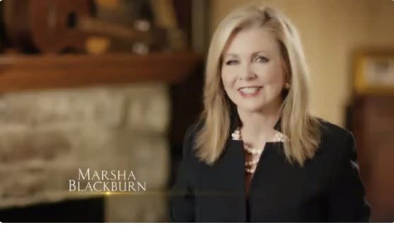 Twitter blocked a campaign ad for Rep. Marsha Blackburn (R-Tenn.) for its "inflammatory" content. (Photo: <a href="https://twitter.com/VoteMarsha/status/917457080025481216" target="_blank">Twitter</a>)