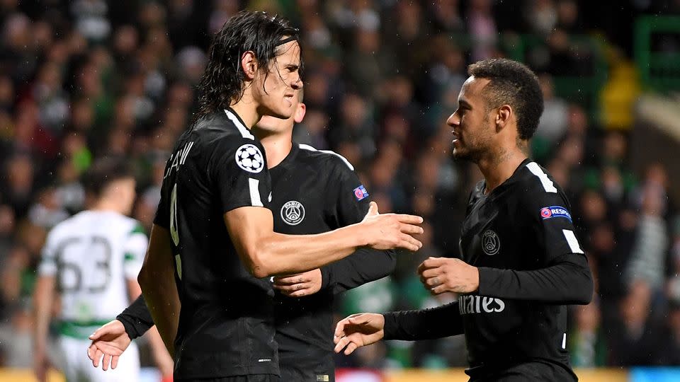 Cavani and Neymar's relationship is off to a rocky start. Pic: Getty