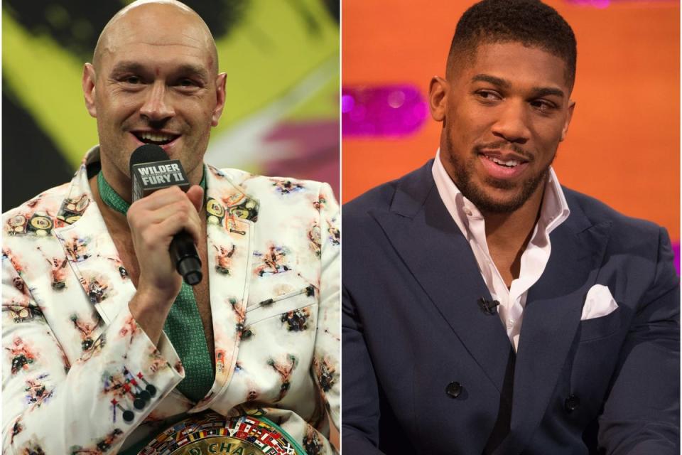 Tyson Fury and Anthony Joshua are set to fight in 2021 (PA)