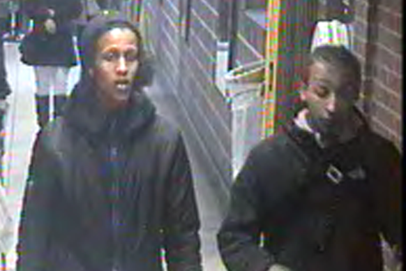 Police appeal: CCTV images have been released after a stabbing at Queensbury Tube station: BTP