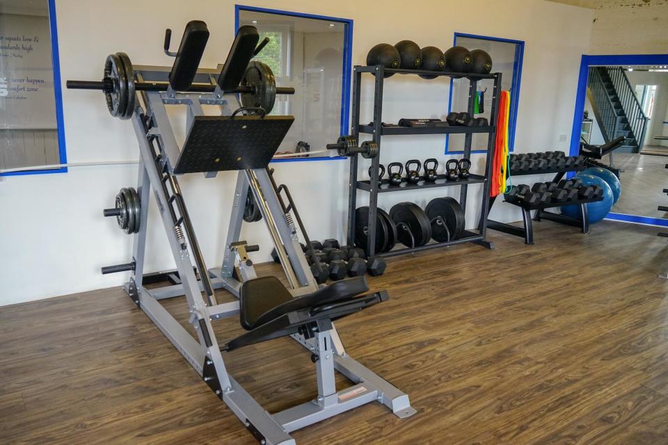 Strength training machines and cardio machines are contained within the gym. (Photo: Brian Eyre)