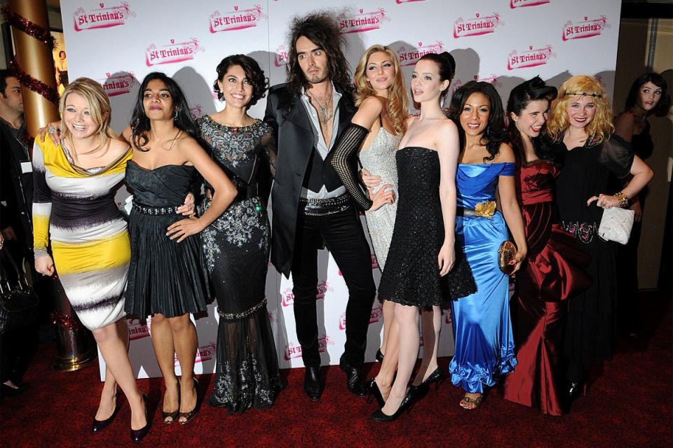 Russell Brand and the cast of St Trinian’s at the premier at the Empire in Leicester Sqaure (Alamy)