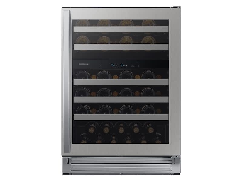 51-Bottle Capacity Wine Cooler in Stainless Steel