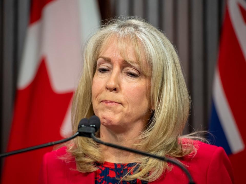 Merrilee Fullerton, former Ontario minister of Children, Community and Social Services, resigned Friday from her role as MPP.  (Frank Gunn/The Canadian Press - image credit)