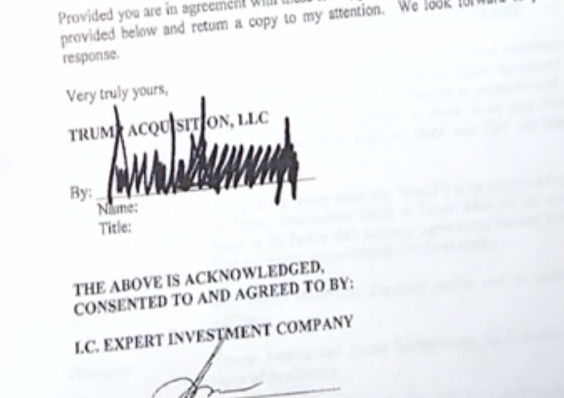 Letter of intent regarding Trump Tower development in Moscow signed by Donald Trump (CNN)