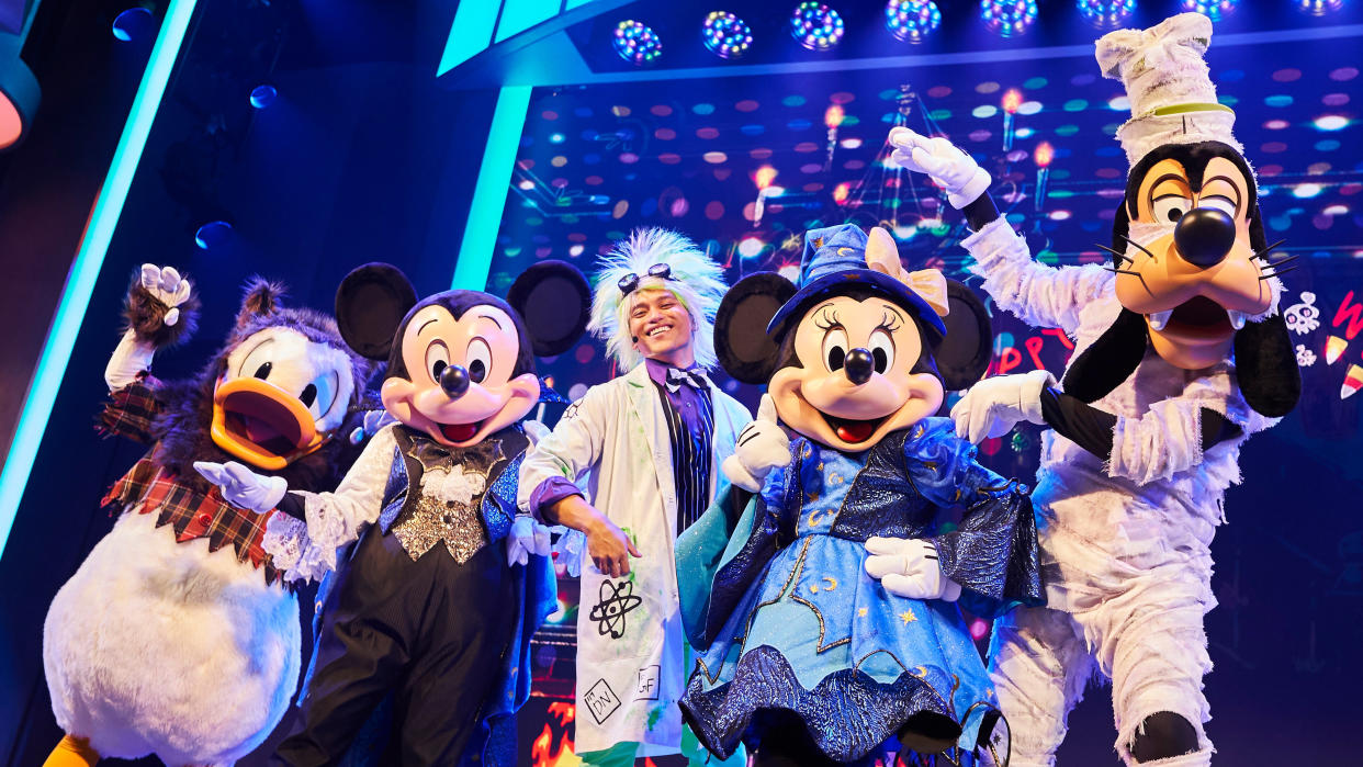 Characters dressed in their Halloween best at Oogie Boogie Bash. (Photo: Disneyland Resort)