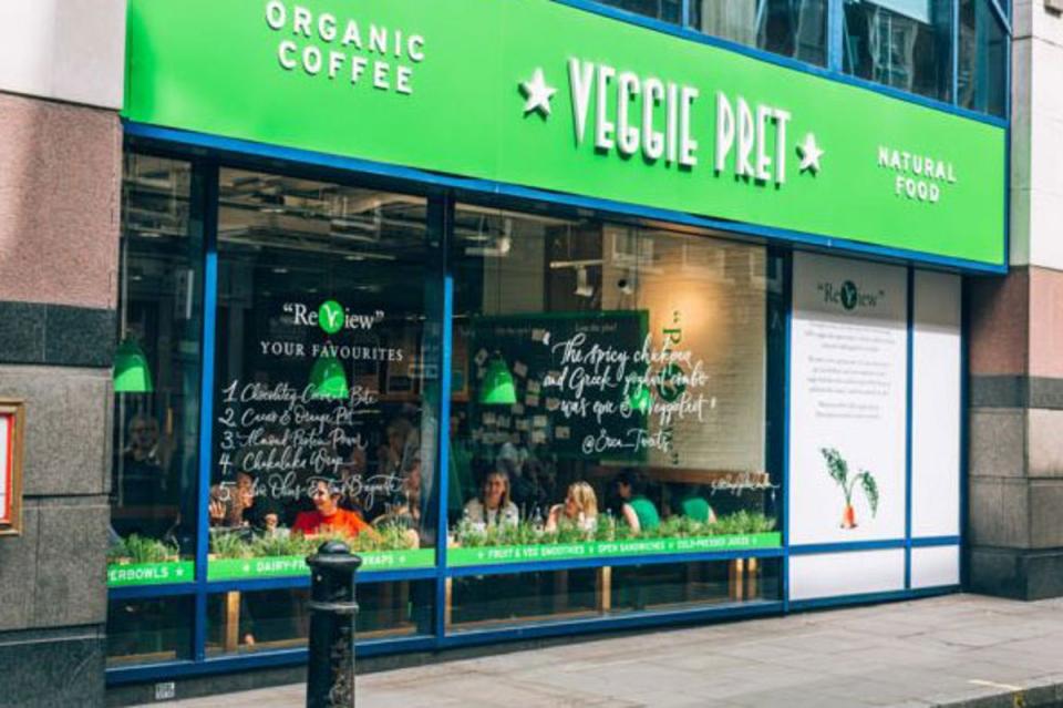 Pop-up success: The first vegetarian-only branch of Pret A Manger opened in Soho as an initial month-long trial (Pret A Manger)