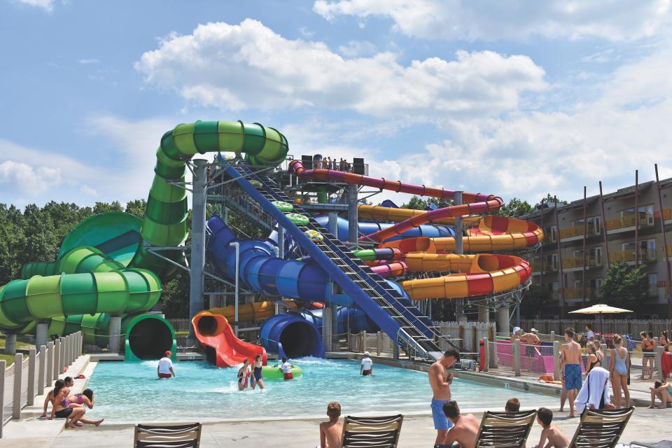 At 173,000 square feet, Kalahari claims to be the largest indoor waterpark in Ohio.