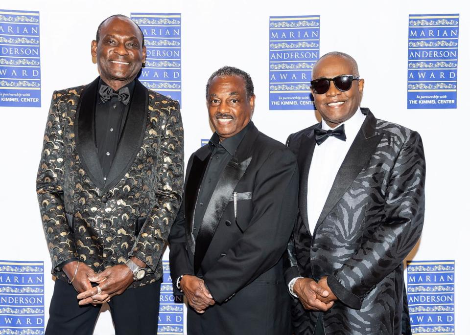 PHOTO: In this Nov. 12, 2109, file photo, honorees of the 2019 Marian Anderson Award George Brown, Robert 'Kool' Bell, and Ronald Bell of Kool & The Gang attend the 2019 Marian Anderson Award ceremony in Philadelphia. (Gilbert Carrasquillo/Getty Images, FILE)
