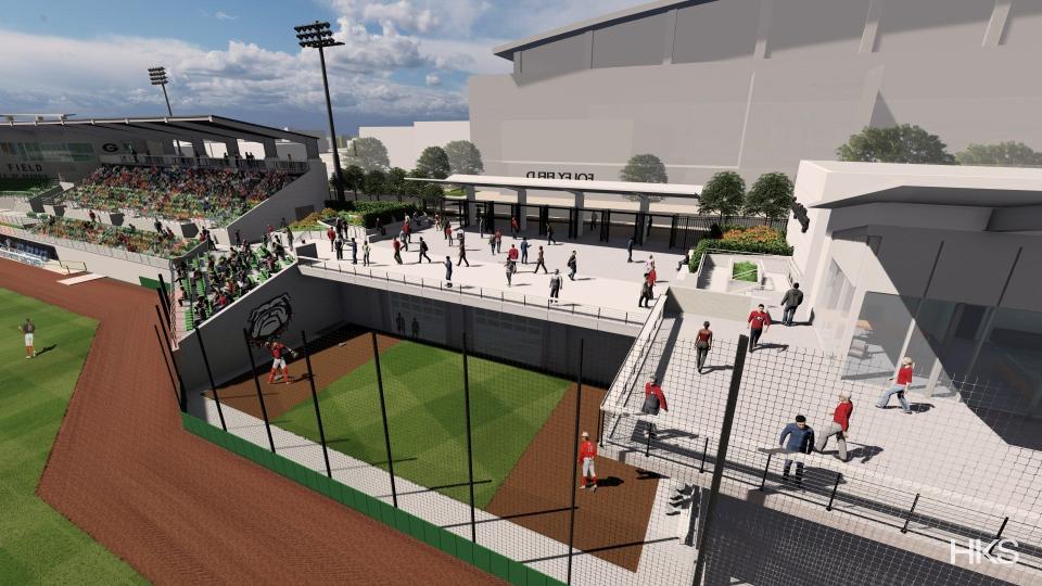 Renderings of Foley Field upgrades