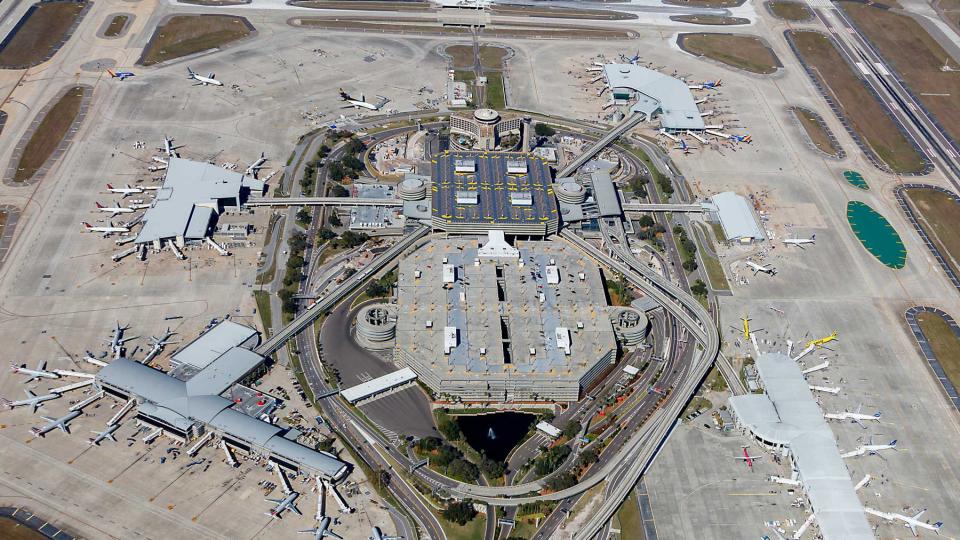 Tampa International Airport seen from above