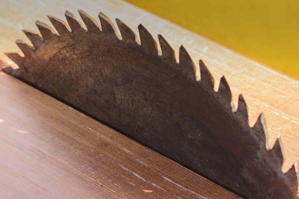 <p>Getty</p> A stock image of a saw blade