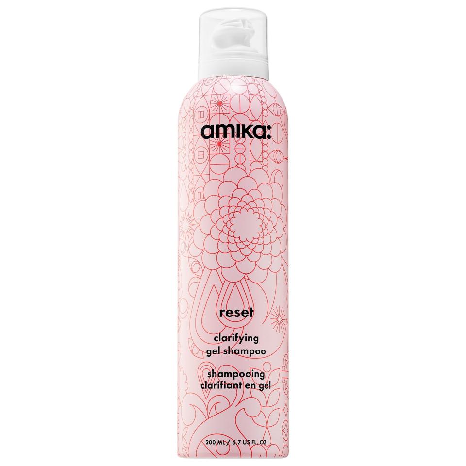 19) Amika Reset Scalp Clarifying Gel Shampoo