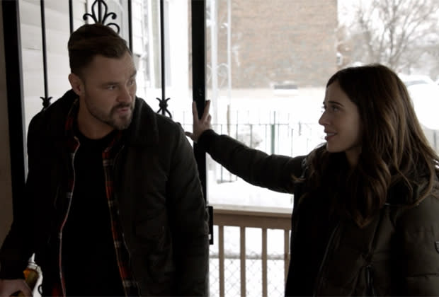 Patrick John Flueger and Marina Squerciati in Chicago P.D. Season 8