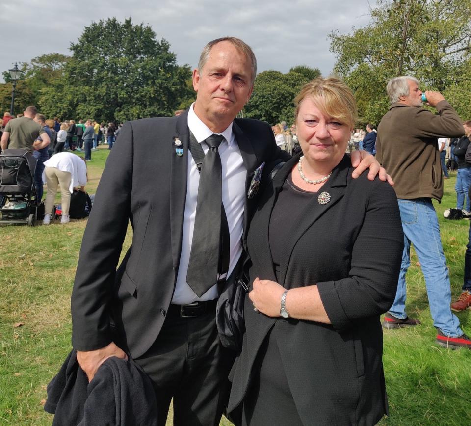 Mark Payne (Right), Alison, Payne (Left) (The Independent)