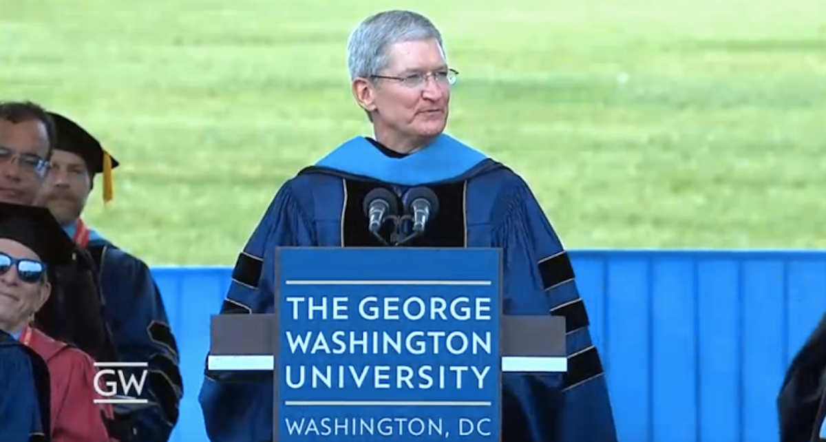 Tim Cook at GWU