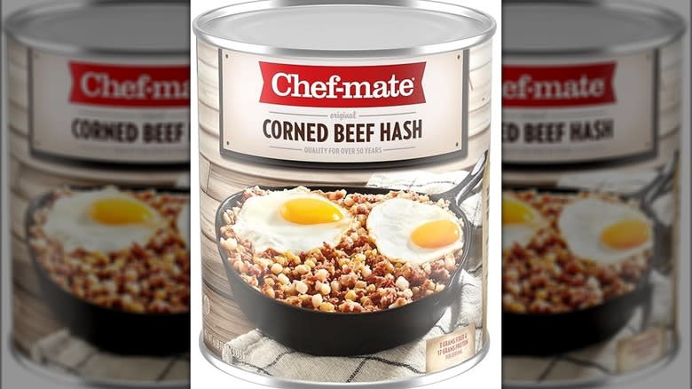 can of Chef-mate Corned Beef Hash