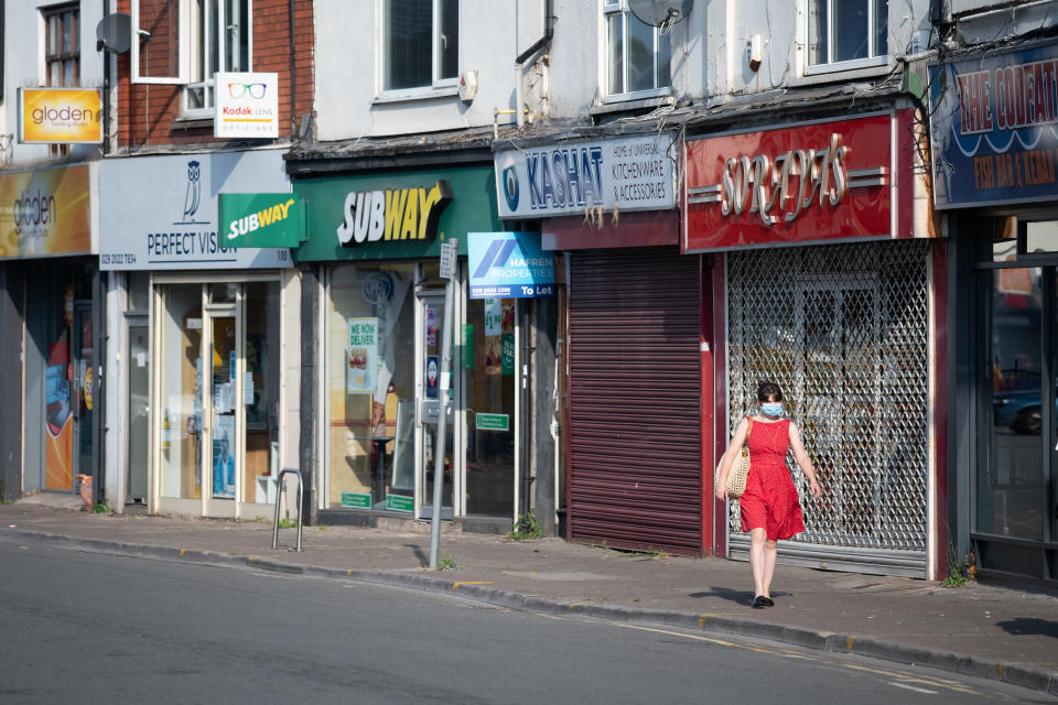 Geschlossene Geschäfte in Cardiff (Bild: Matthew Horwood/Getty Images)