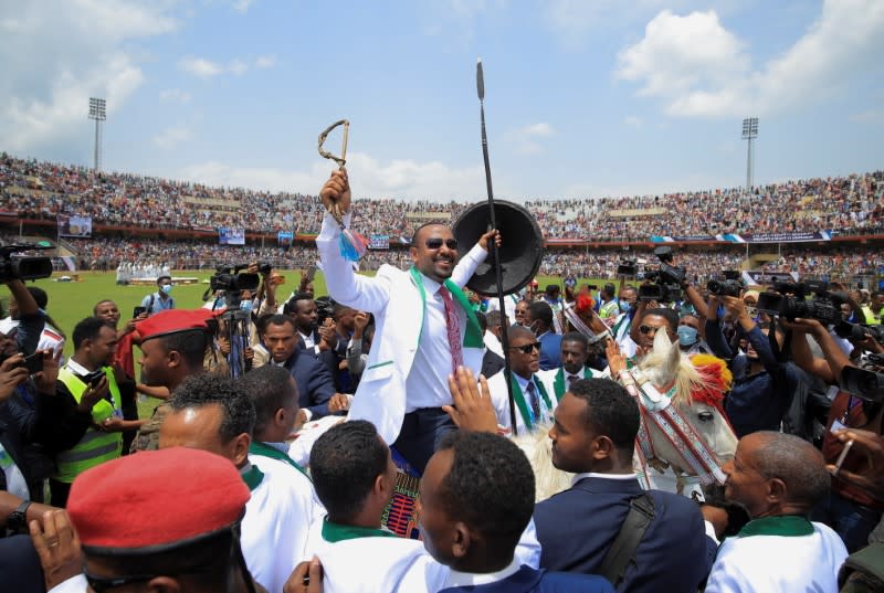 Ethiopian Prime Minister Abiy Ahmed campaigns in Jimma