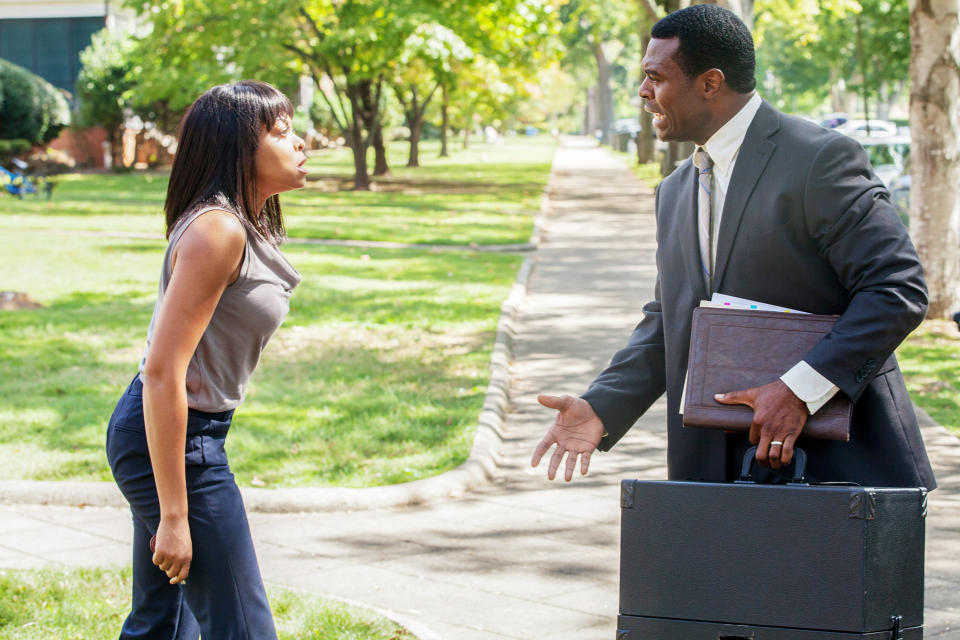 Henson and Lyriq Bent in <em>Tyler Perry’s Acrimony</em>. (Photo: Lionsgate /Courtesy Everett Collection)