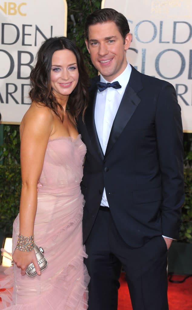 Emily Blunt, John Krasinski, Golden Globes 2010