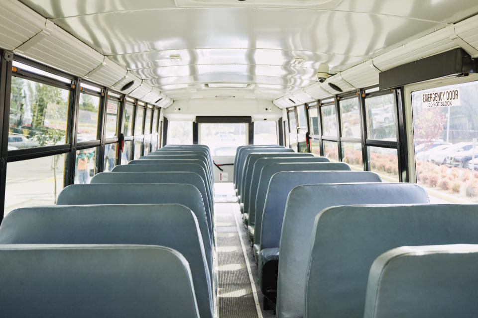 school bus interior